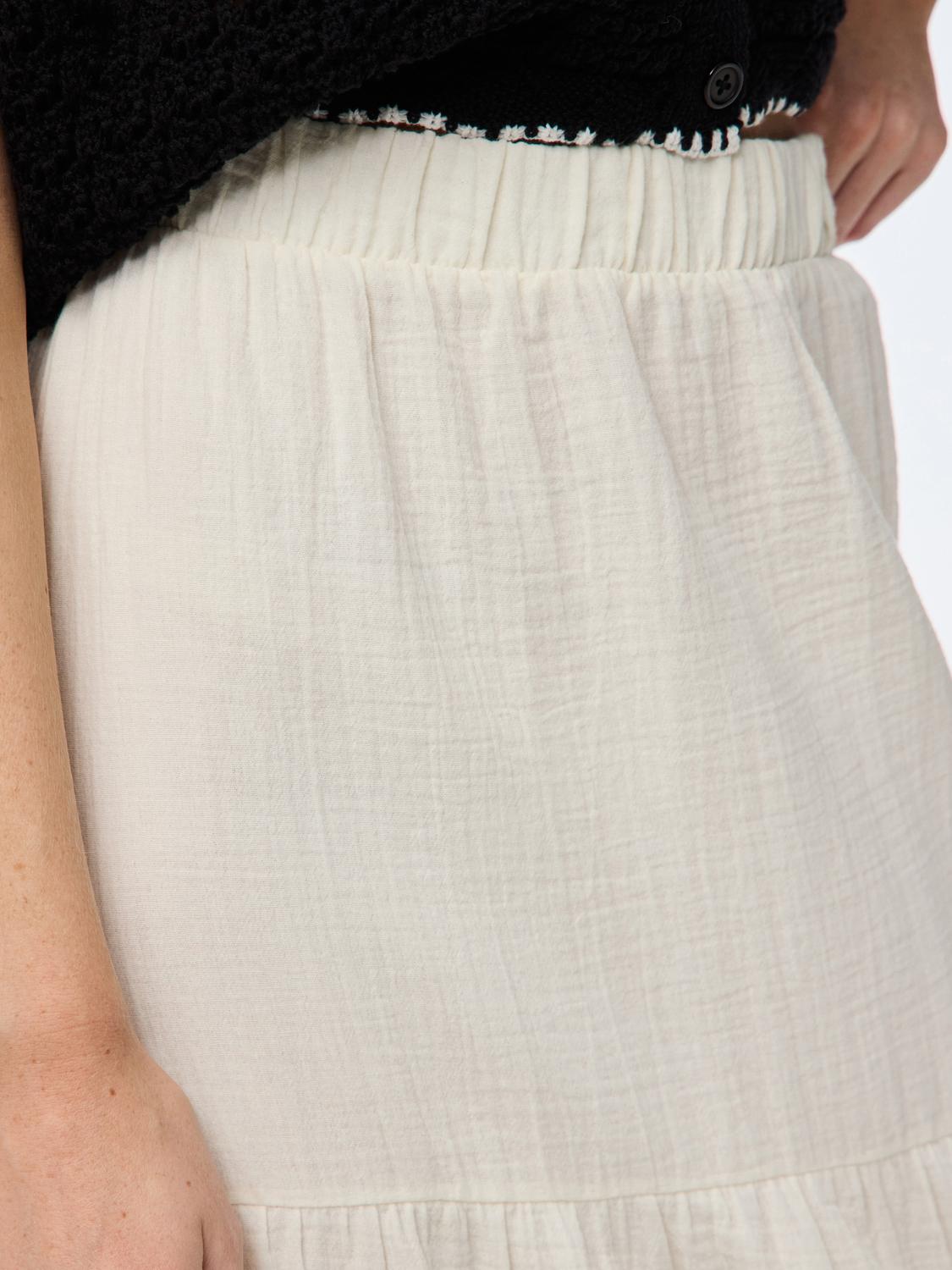PCSIKKA Long Skirt - Cloud Dancer - VERO MODA & VILA Bergvik